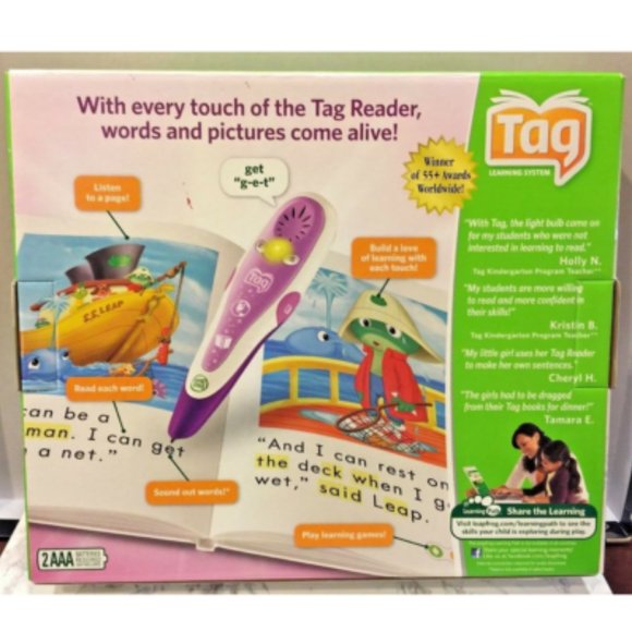 LeapFrog TAG  Reading Learning System Book Included  Purple NEW - Picture 10 of 14